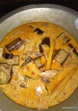 Foto resep Ikan asap terong santan