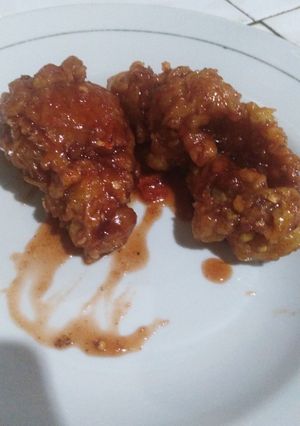 Foto resep Ayam kentucky saus karamel pedas