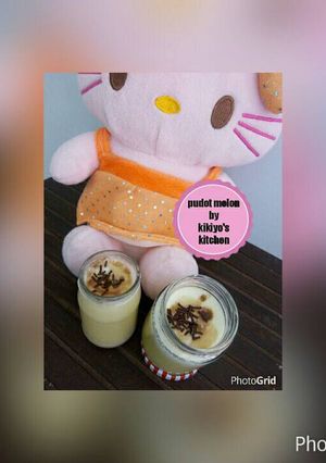 Foto resep Pudot melon / puding sedot