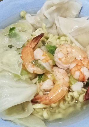 Foto resep Pangsit kuah udang