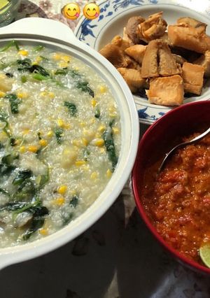 Foto resep Bubur manado & sambal terasi ala makasar