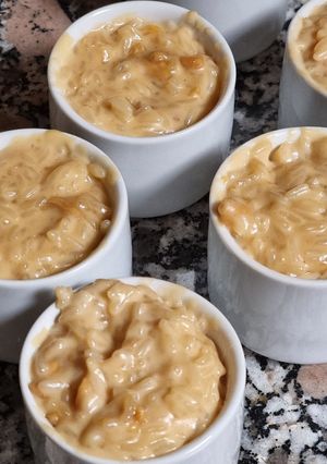 Una foto de Arroz con leche y jijona