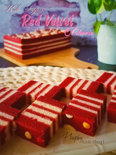 Gambar Kek Lapis Red Velvet Cheese