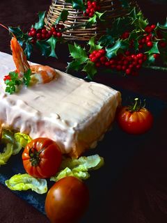 Una foto de Pastel de merluza y langostinos