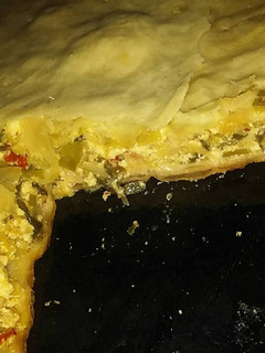 Una foto de Torta de ricota y puerros