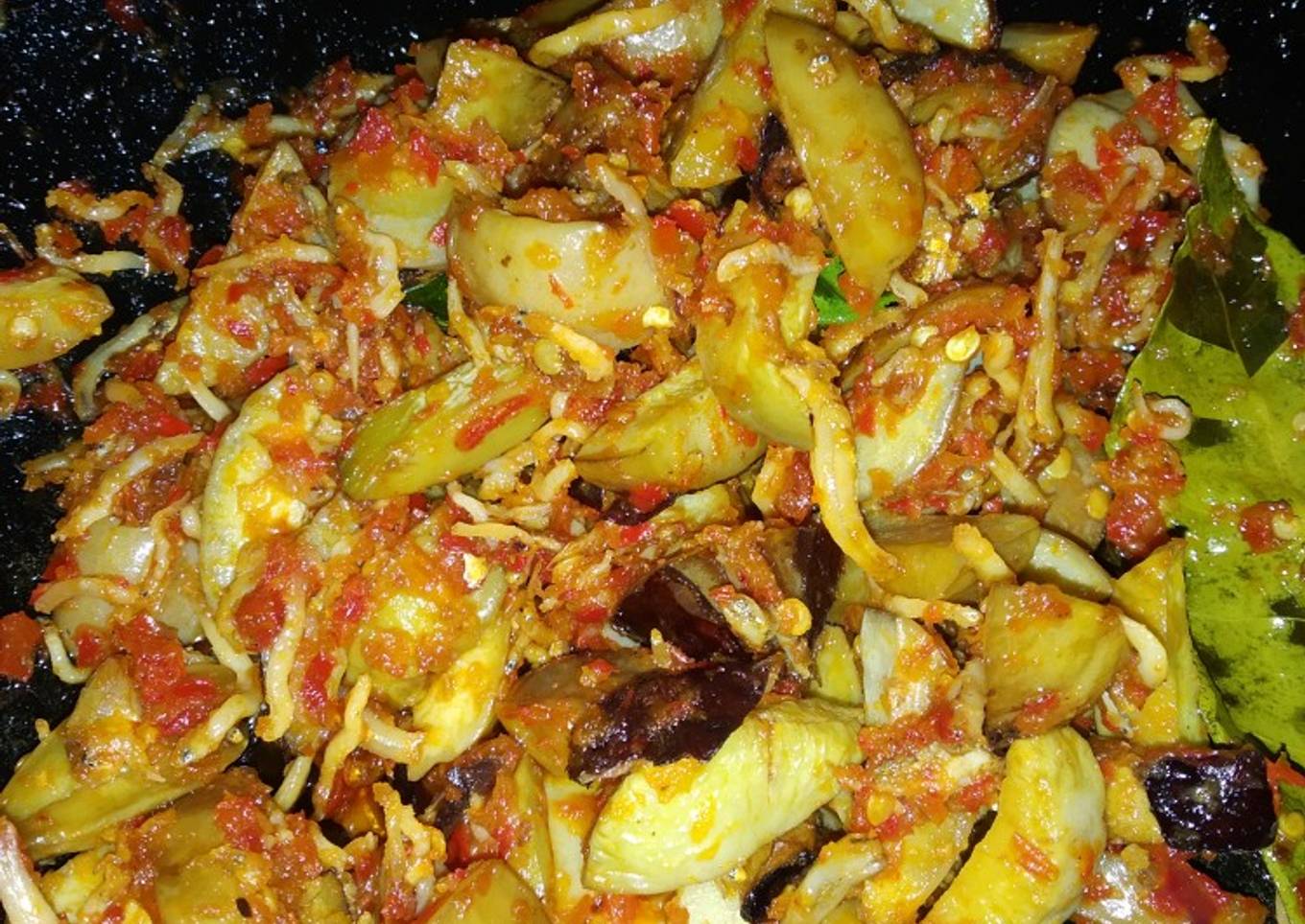 Jengkol teri balado empuk