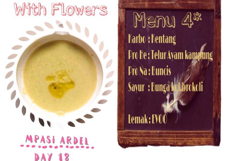 Resep Egg studded with flowers #mpasi4bintang, Sempurna