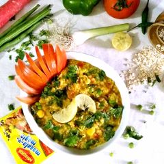 A picture of Healthy Zero oil Oats Masala magic.