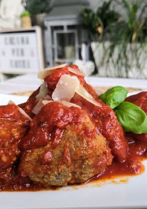 Une photo de Polpette al Sugo, boulettes sauce tomate