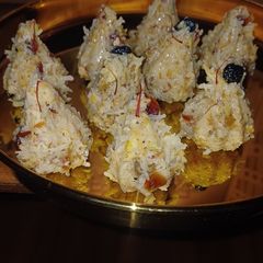 A picture of Cocoa-Walnut Berry Modak.