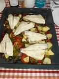 Doradas al Horno con Base de Verduras