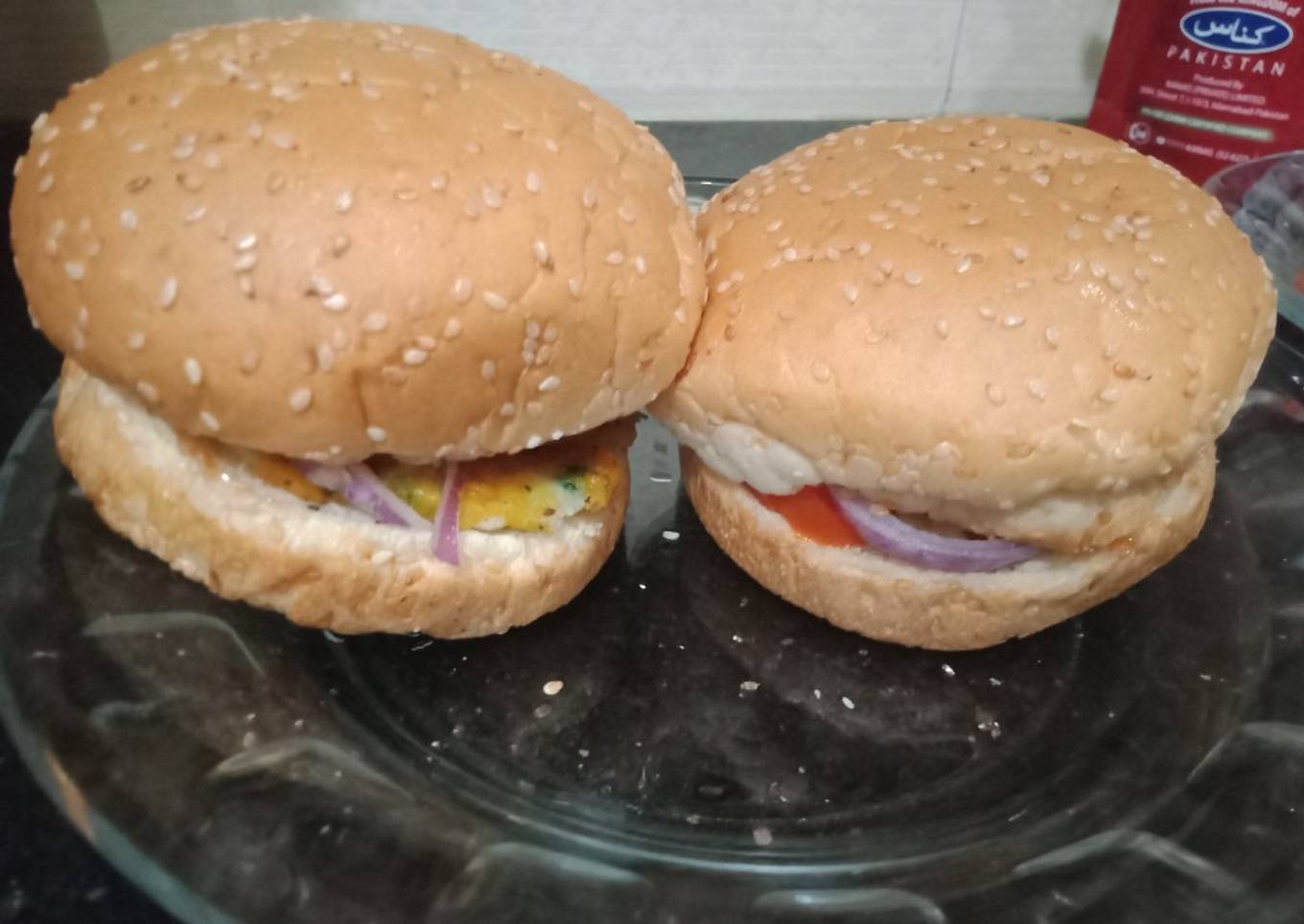Homemade burger