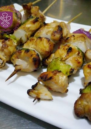 A picture of Chicken barbeque.