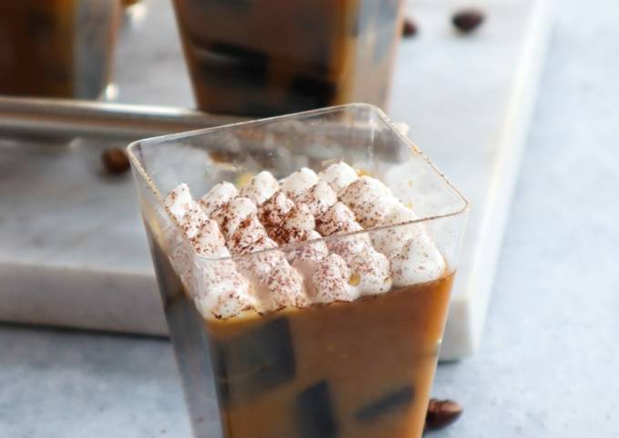 Cara Gampang Membuat Pudding cappucino cincau Anti Gagal