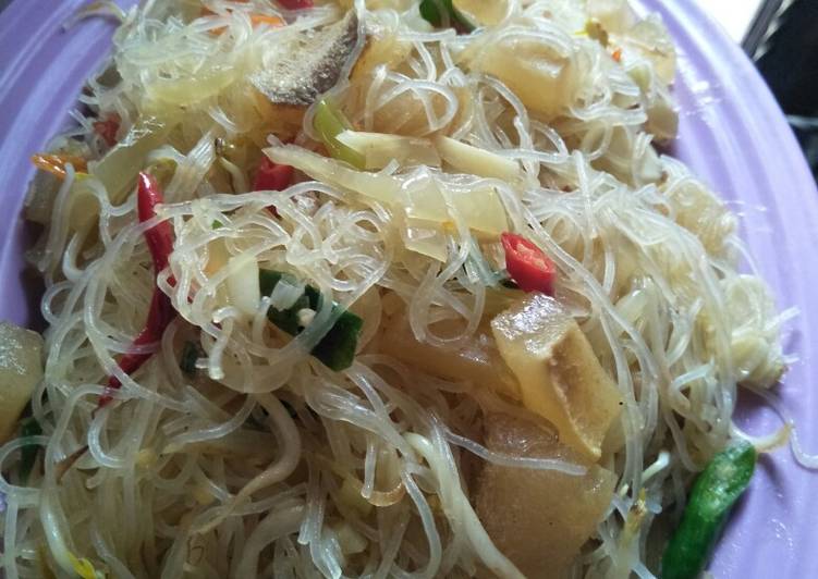 Proses memasak Chinese Bihun with Kikil Lezat
