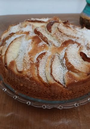 Una foto de Torta matera de manzana