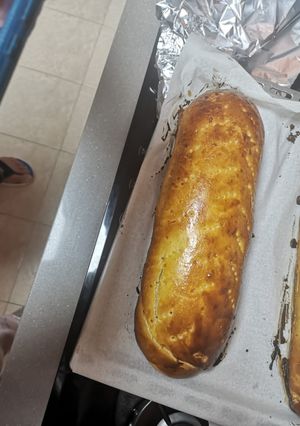 Una foto de Pan de Jamón Navideño