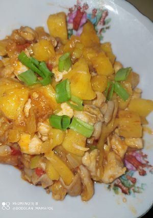 Foto resep Ayam tumis nanas