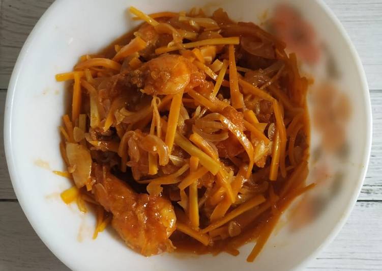 Bagaimana Menyiapkan Udang crispy saus asam manis yang Bikin Ngiler