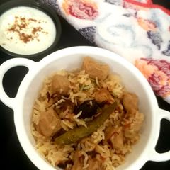A picture of Soya Chunks Pulao.