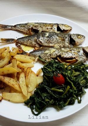 Φωτογραφία της συνταγής Γόπες ψητές με λαδολέμονο σκορδάτο