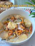 Taugeh & Tauhu Jepun Masak Lemak Lada Hitam