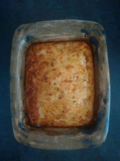 Una foto de Pastel de puerros y cebolla