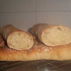 Una foto de Baguettes caseras con poolish