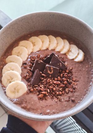 Foto resep Choco Banana Chia Pudding 🍌🍫
