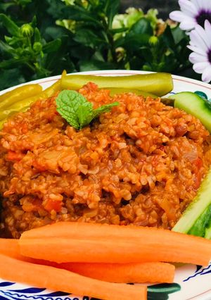 صورة لوصفة برغل بندوره من اطيب الاكلات الصيفيه