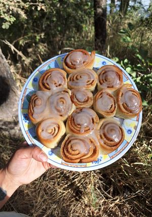 Una foto de 🫓Rolls de canela veganos 🌱