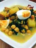 Garbanzos con espinacas