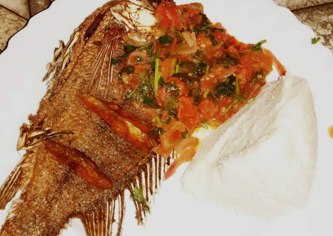 Deep fried fish
