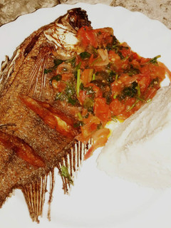 A picture of Deep fried fish.