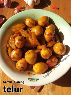 Foto resep 209.Sambal Goreng telur puyuh jengkol