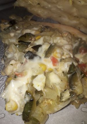 Una foto de Tarta de verduras y pollo