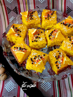 عکسی از دستور کیک پرتقالی