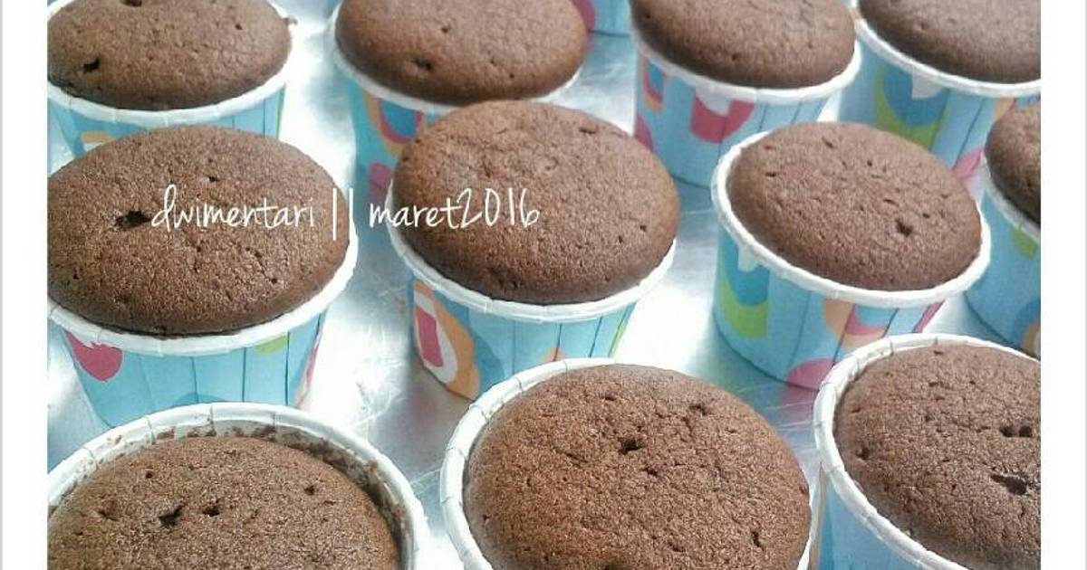  Resep  Cupcake Buttercake dasar 2 telur  ncc  oleh dwi 