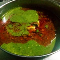 A picture of Palak Paneer.