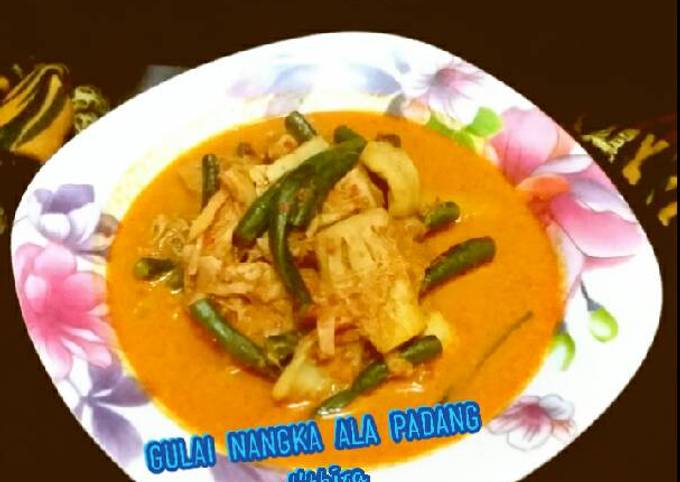 Gulai nangka muda kacang panjang ala RM.padang