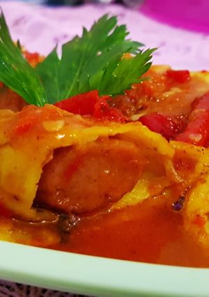 Foto resep Balado telur gulung sosis