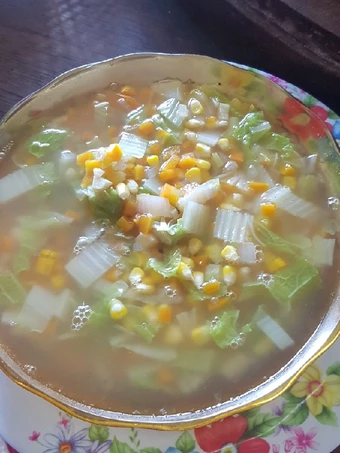 Cara Gampang Membikin Resep 28. Sup Sayur Warna Warni yang Enak Banget Anti Ribet, Mantap