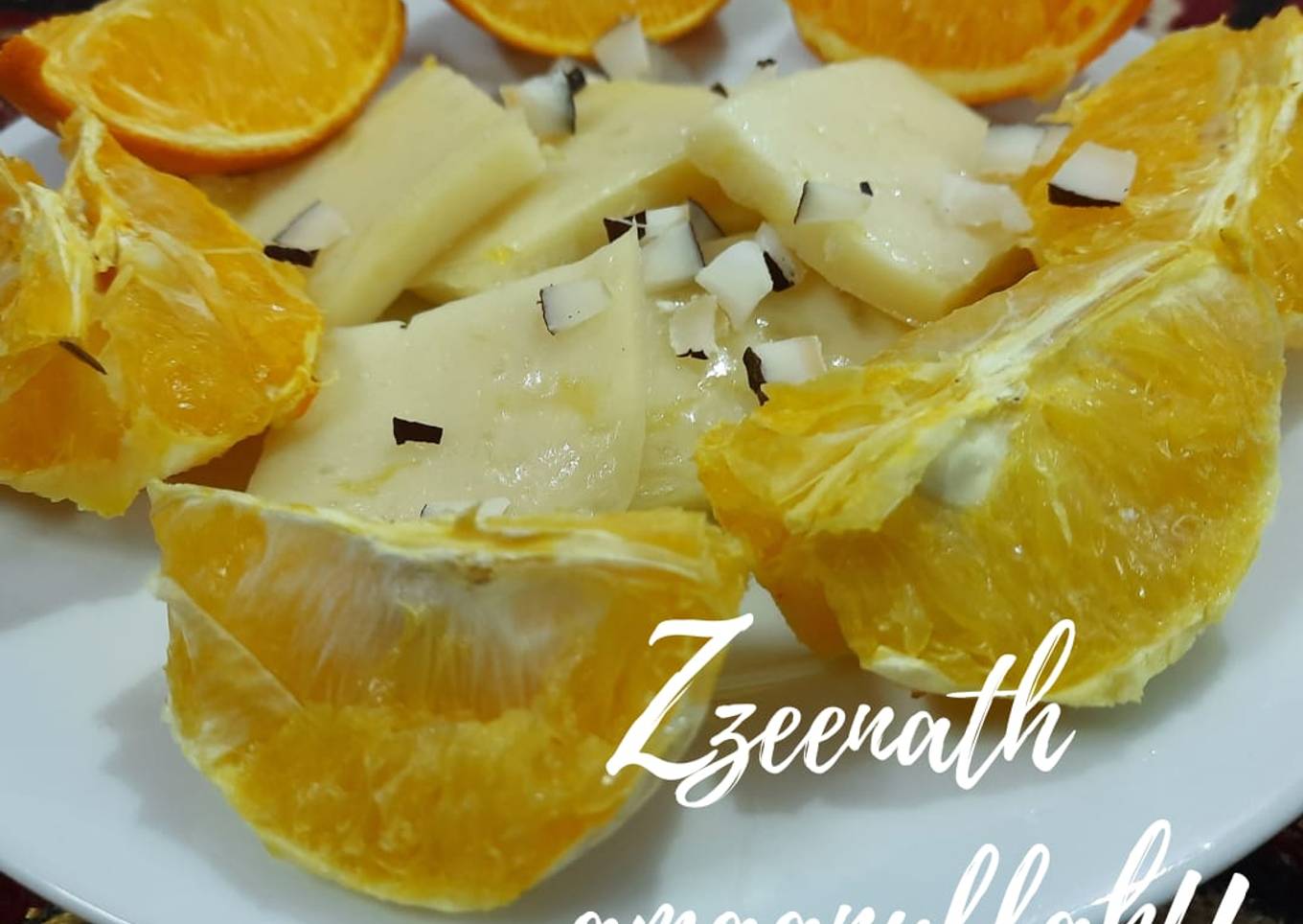 Coconut Milk and Orange Panna Cotta