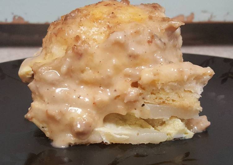 Recipe of Homemade Sausage Gravy Breakfast Casserole (vegetarian)