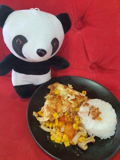 Foto resep Tumis jagung telur jamur pedas