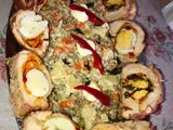 Matambre de Pollo, con Ensalada Rusa