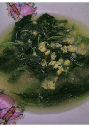 Foto resep Jangan menir bayam