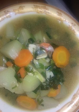 Foto resep Sayur bening labu siam+wortel