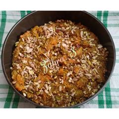 A picture of Carrot and bottle gourd(lauki) Halwa.