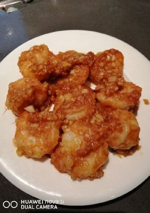 A picture of Garlic and Ginger Shrimps.